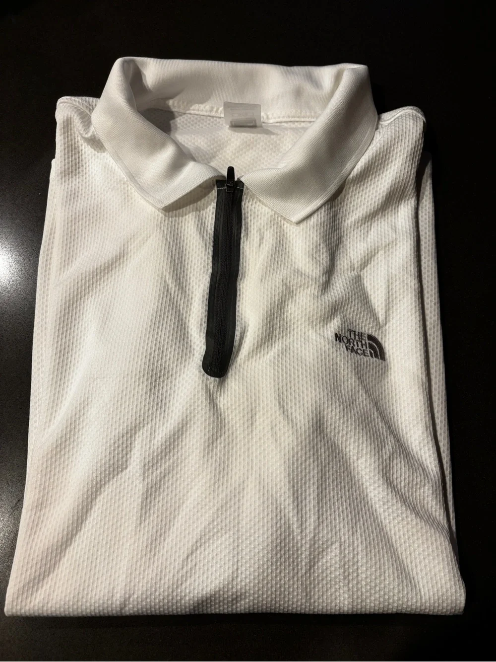 The North Face Men’s vapor weave White Half-Zip Performance Polo xl never worn